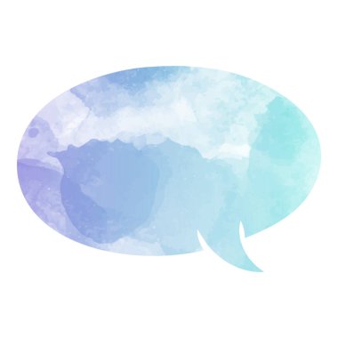 suluboya sohbet balonu vektör çizimi