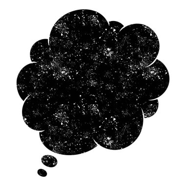 grunge rustic chat kabarcık vektör çizimi