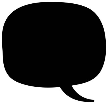 Siyah el çizimi sohbet baloncuğu el çizimi vektör çizimi