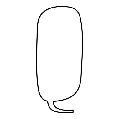 El çizimi sohbet balonu vektör çizimi