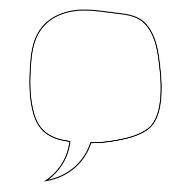 El çizimi sohbet balonu vektör çizimi