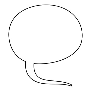 El çizimi sohbet balonu vektör çizimi