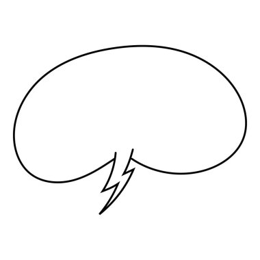 El çizimi sohbet balonu vektör çizimi