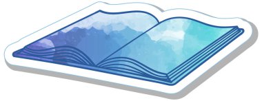 El çizimi suluboya kitap karalaması