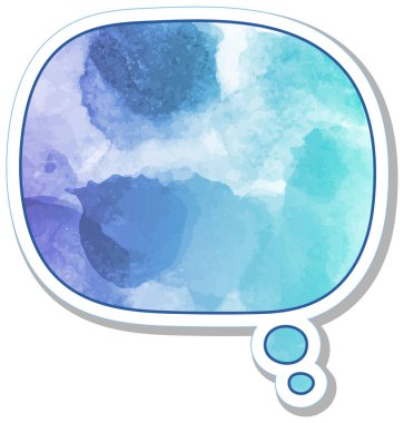 suluboya sohbet balonu etiketi