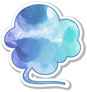 suluboya sohbet balonu etiketi