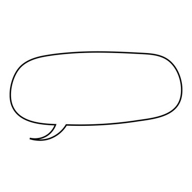 El çizimi sohbet balonu vektör çizimi