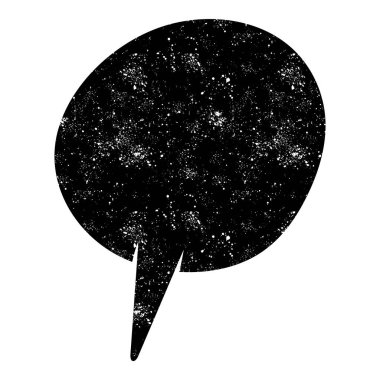 grunge rustic chat kabarcık vektör çizimi