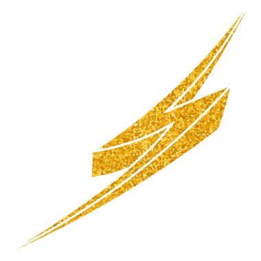 Yapıştırma biçiminde el çizimi gök gürültüsü karalaması