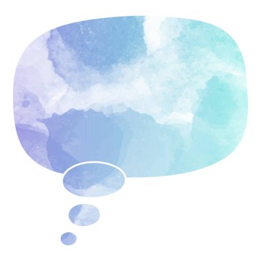 suluboya sohbet balonu vektör çizimi