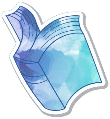 El çizimi suluboya kitap karalaması