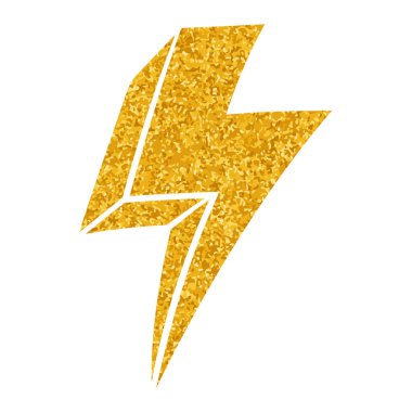 Yapıştırma biçiminde el çizimi gök gürültüsü karalaması