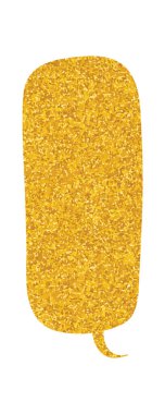 parıldayan altın folyo sohbet balonu