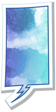 suluboya sohbet balonu etiketi