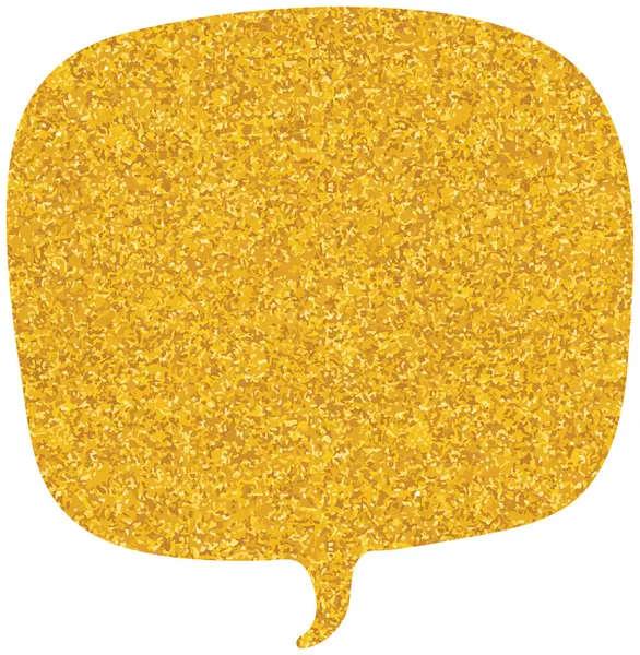 parıldayan altın folyo sohbet balonu