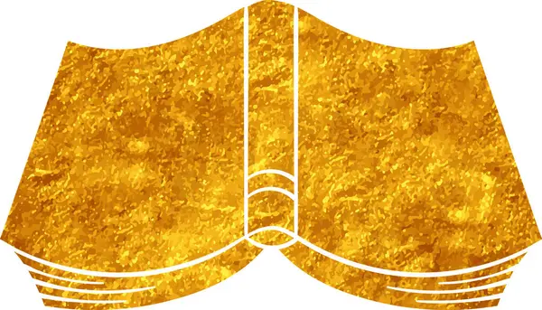 Altın renkli el çizimi kitap karalaması