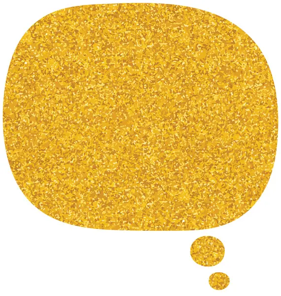 parıldayan altın folyo sohbet balonu