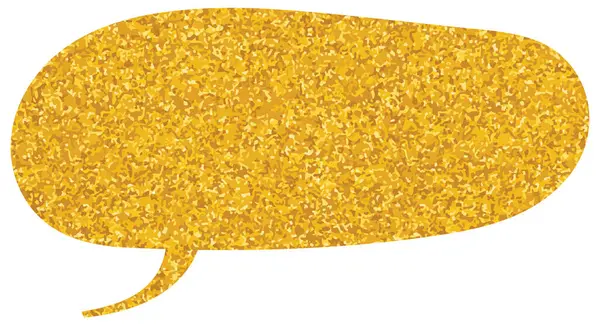 parıldayan altın folyo sohbet balonu