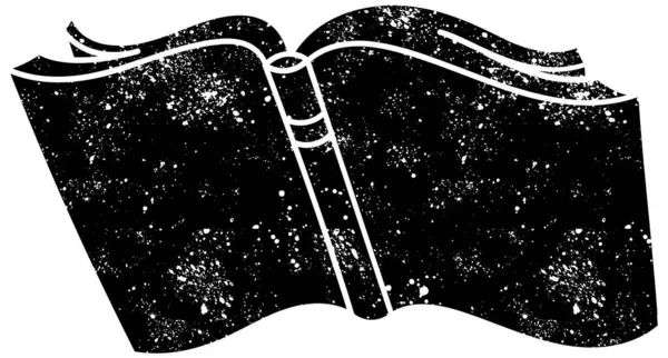 Kırsal grunge siyah beyaz kitap karalaması