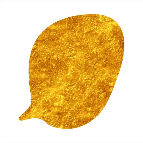 parıldayan altın folyo sohbet balonu