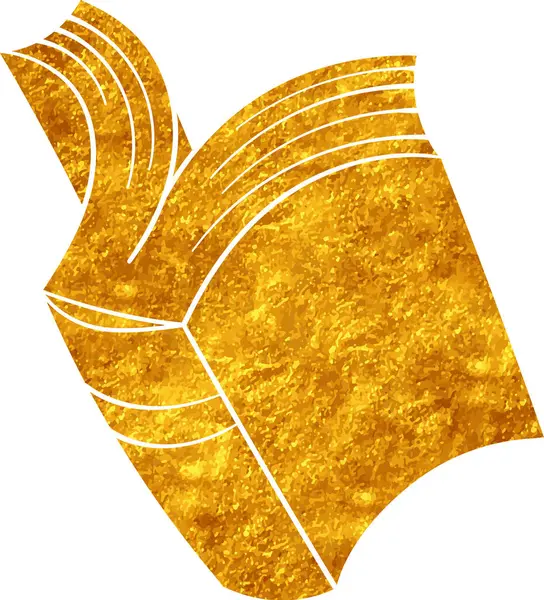 Altın renkli el çizimi kitap karalaması