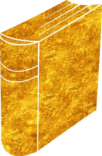 Altın renkli el çizimi kitap karalaması