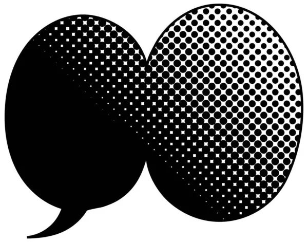 siyah yarım ton gradyan sohbet balonu