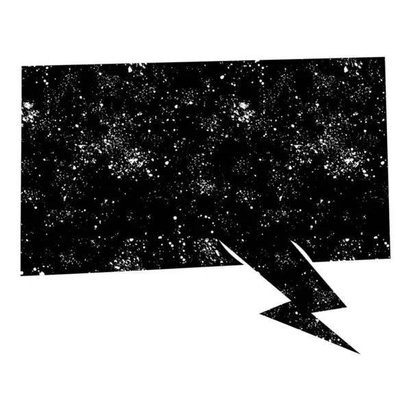 grunge rustic chat kabarcık vektör çizimi