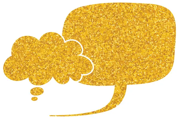 parıldayan altın folyo sohbet balonu