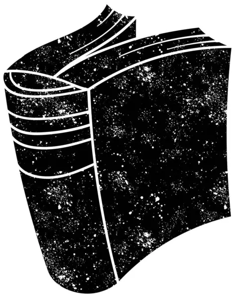 Kırsal grunge siyah beyaz kitap karalaması