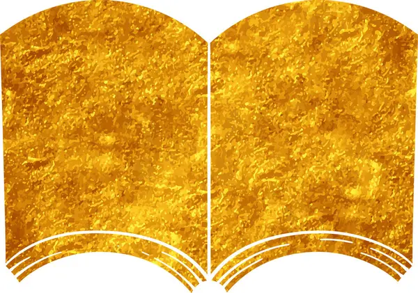 Altın renkli el çizimi kitap karalaması
