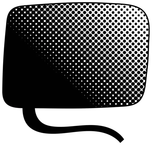 siyah yarım ton gradyan sohbet balonu