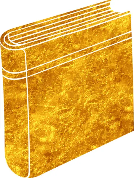 Altın renkli el çizimi kitap karalaması