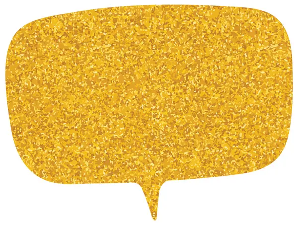 parıldayan altın folyo sohbet balonu