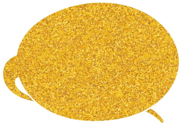 parıldayan altın folyo sohbet balonu