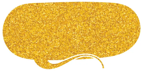 parıldayan altın folyo sohbet balonu