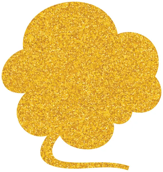 parıldayan altın folyo sohbet balonu