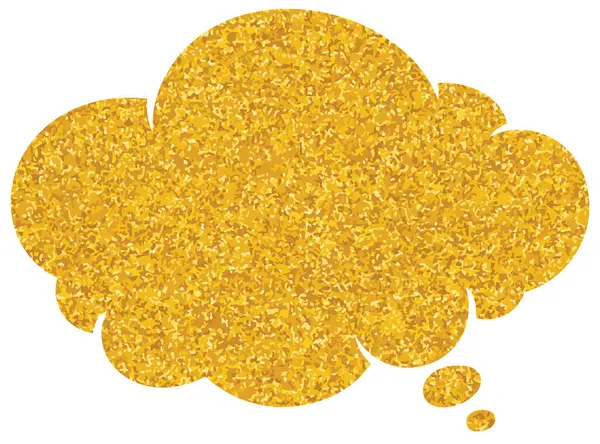 parıldayan altın folyo sohbet balonu