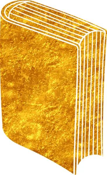 Altın renkli el çizimi kitap karalaması