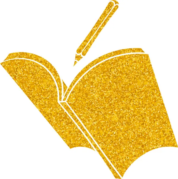 Altın renkli el çizimi kitap karalaması