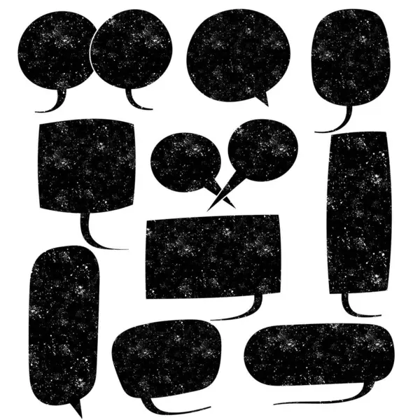 El çizimi grunge sohbet balonu karalama