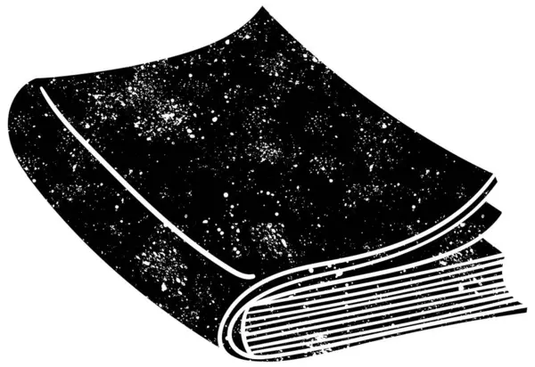 Kırsal grunge siyah beyaz kitap karalaması