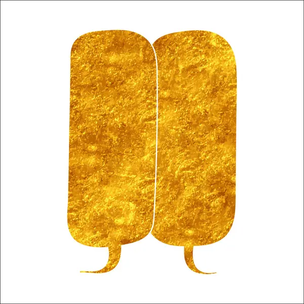 parıldayan altın folyo sohbet balonu