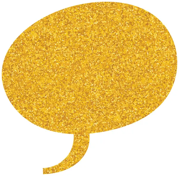 parıldayan altın folyo sohbet balonu