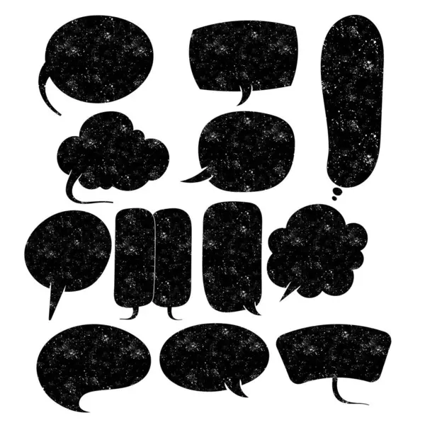 El çizimi grunge sohbet balonu karalama