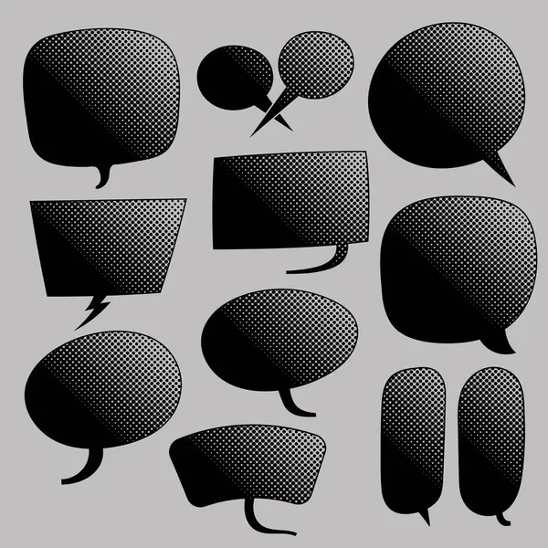 siyah yarım ton sohbet balonu 