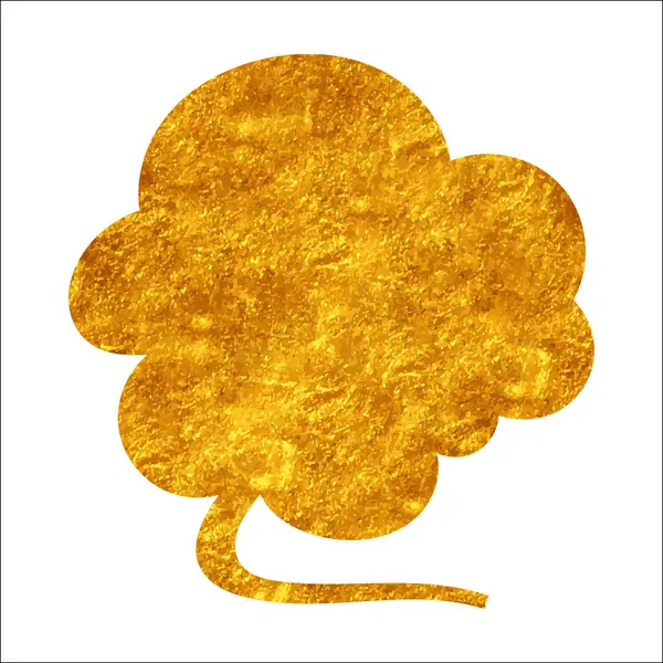 parıldayan altın folyo sohbet balonu