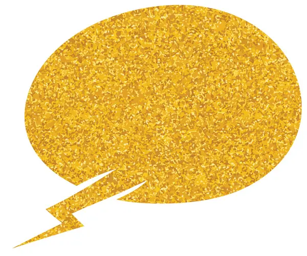 parıldayan altın folyo sohbet balonu 