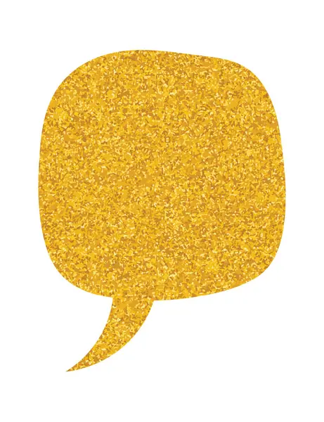 parıldayan altın folyo sohbet balonu