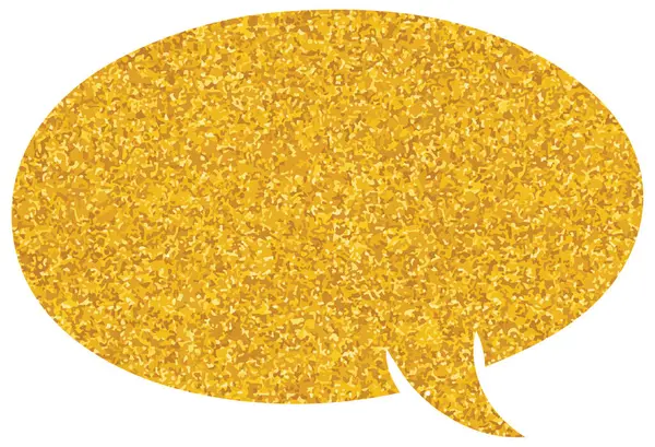 parıldayan altın folyo sohbet balonu